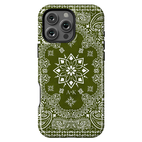 Personalized Iconic Paisley Bandana iPhone Case