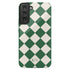 Custom Initials Argyle Checkerboard Galaxy Case