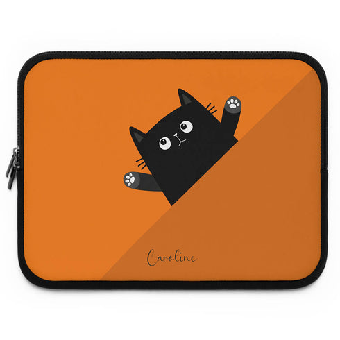 Personalized Cat Mood Laptop Sleeve