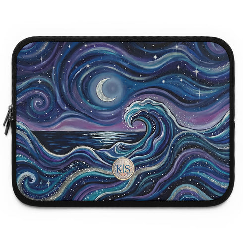 Personalized Ocean Flow Laptop Sleeve