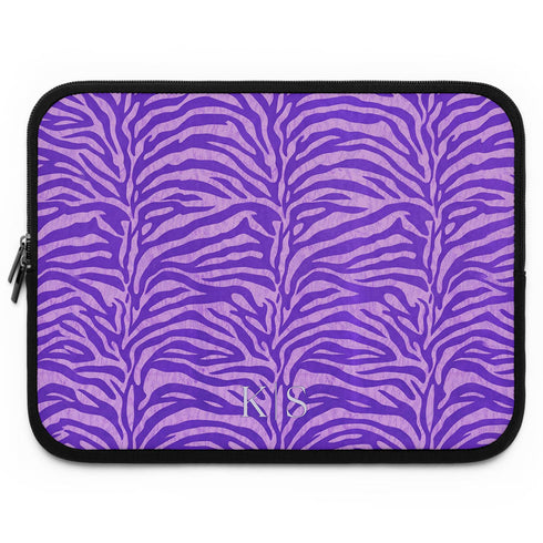 Personalized Urban Zebra Laptop Sleeve