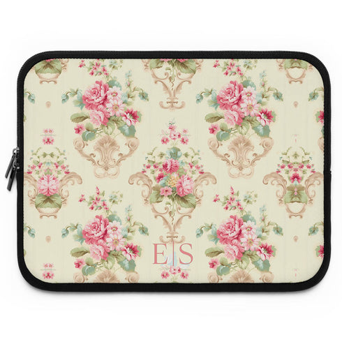 Personalized Shabby Chic Rococo Laptop Sleeve