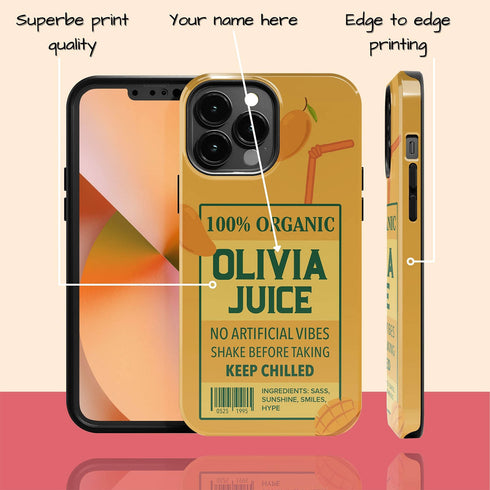 Personalized Refreshing Juice Box iPhone Case
