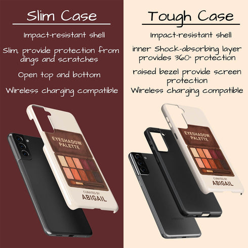 Personalized Glamour Eyeshadow Makeup Palette Galaxy Case