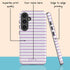 Personalized Coastal Stripes Galaxy Case