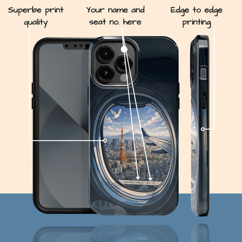 Personalized Iconic Window Seat iPhone Case