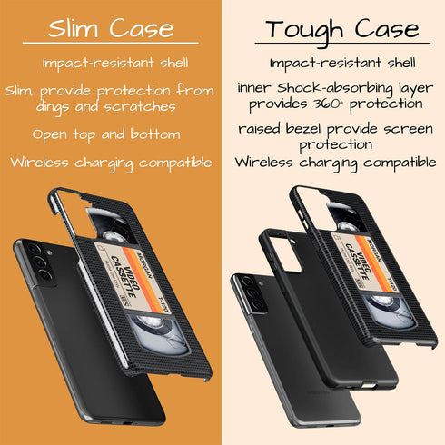 Personalized Retro VHS Video Cassette Galaxy Case