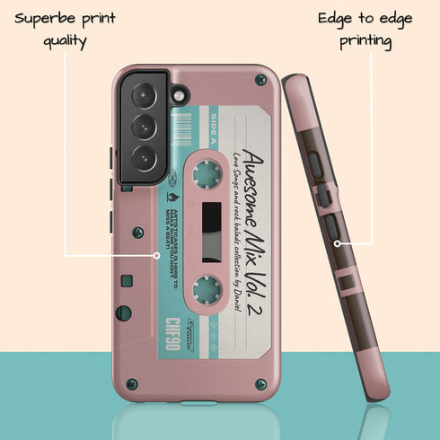 Personalized Retro Audio Cassette Mixtape Galaxy Case