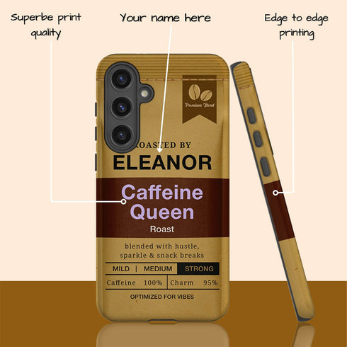 Personalized Morning Fuel Coffee Bean Bag Galaxy Case