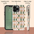 Custom Initials Tartan Plaid Checkerboard iPhone Case