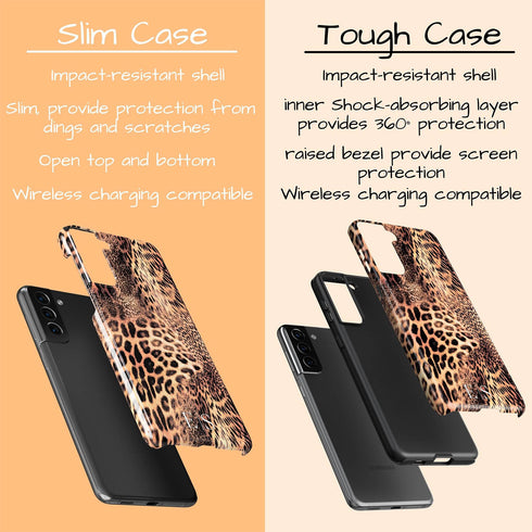 Exotic Leopard Custom Initials Galaxy Case