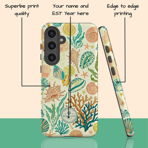 Personalized Beach Club Society Galaxy Case