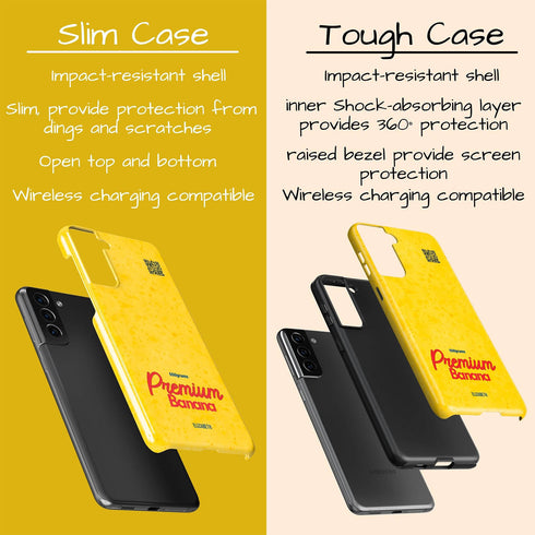 Personalized Premium Banana QR Galaxy Case