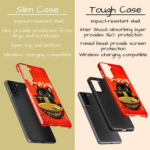 Personalized Kawaii Ramen Cat Galaxy Case