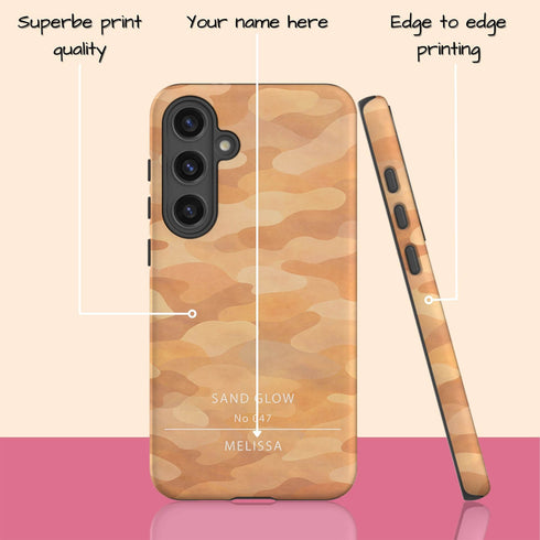 Personalized Gradient Bloom Camo Galaxy Case