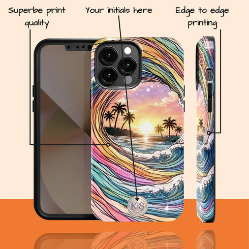 Personalized Ocean Flow iPhone Case