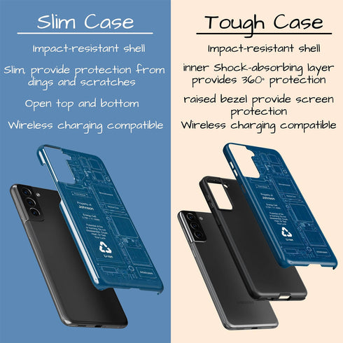 Personalized Schematic Blueprint Circuit Board Galaxy Case