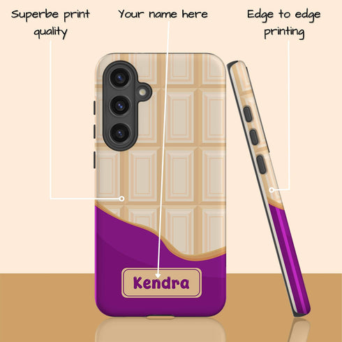 Personalized Sweet Chocolate Snack Bar Galaxy Case