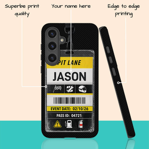 Personalized Racing Pass Galaxy Case
