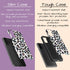 Custom Initials Candy Leopard Galaxy Case