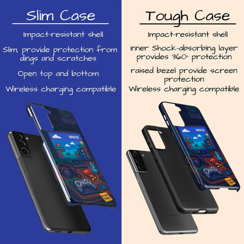 Personalized Retro Gamer Desktop Galaxy Case