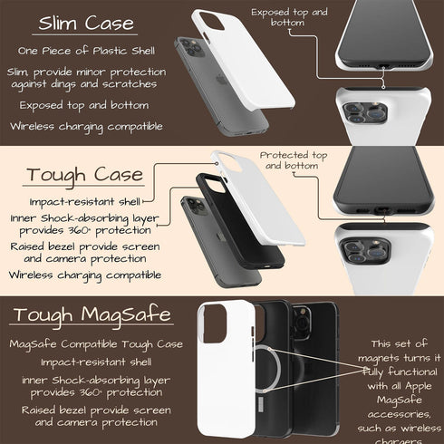 Custom Name Dark Tortoiseshell iPhone Case - Vertical