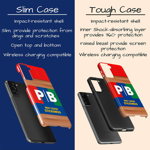 Personalized Creamy Peanut Butter Jar Initials Galaxy Case