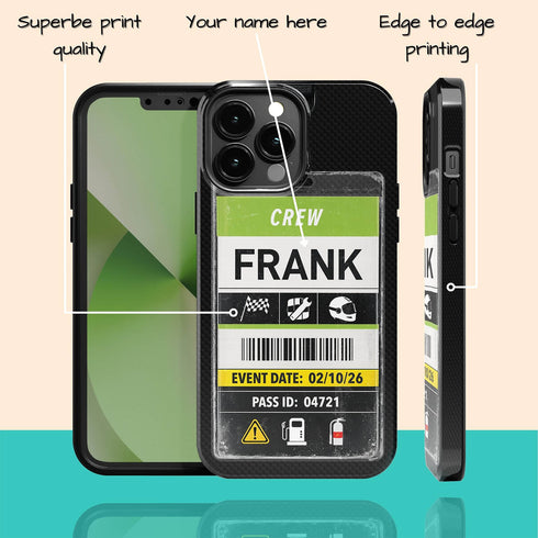 Personalized Racing Pass iPhone Case