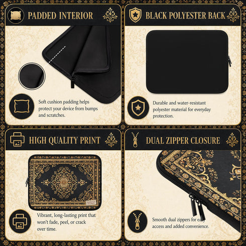 Personalized Persian Carpet Laptop Sleeve