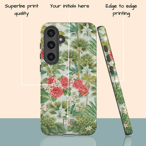 Personalized Paradise Garden Galaxy Case