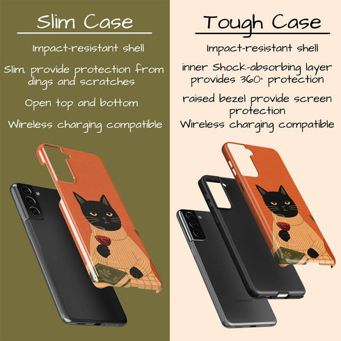 Personalized Zen Wine Cat Galaxy Case