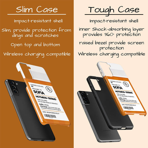 Personalized Funny Prescription Pill Bottle Galaxy Case