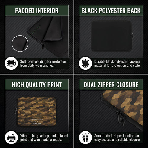 Personalized Tactical Camo Laptop Sleeve