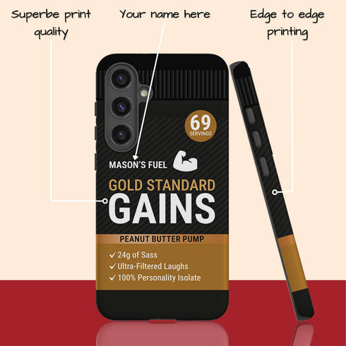 Personalized Gym Rat Protein Powder Galaxy Case