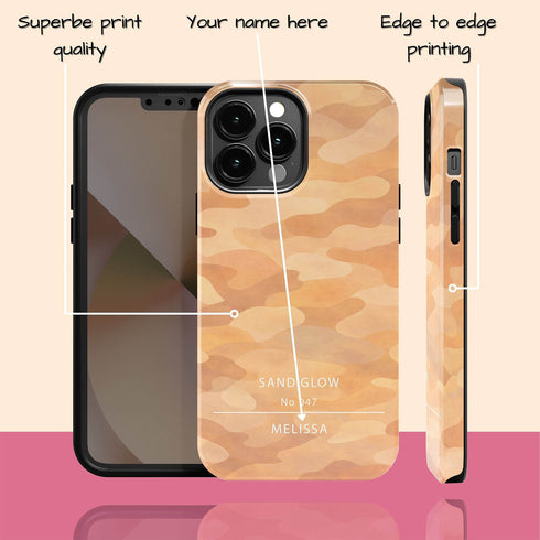Personalized Gradient Bloom Camo iPhone Case
