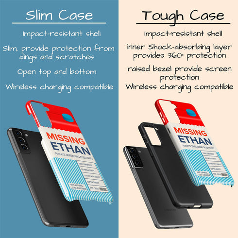 Personalized Emotional Milk Carton Galaxy Case