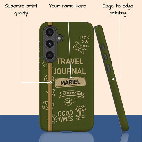 Personalized Classic Travel Journal Galaxy Case