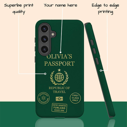 Personalized Classic Passport Cover Galaxy Case