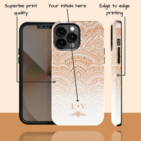 Custom Lotus Mandala iPhone Case