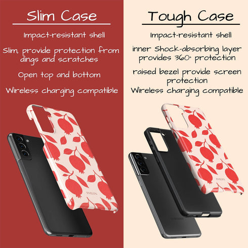 Personalized Pomegranate Bloom Galaxy Case