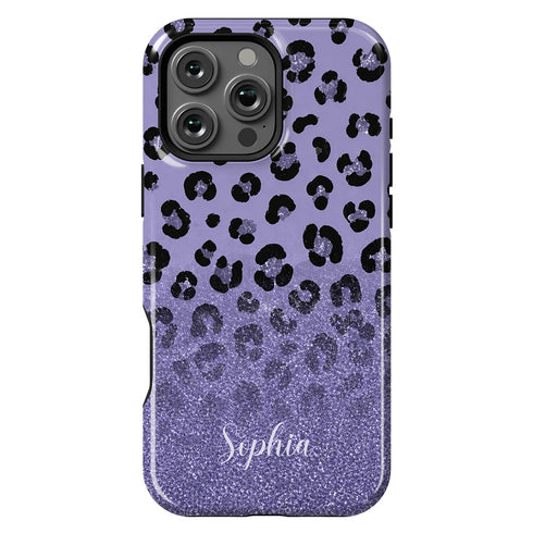 Personalized Leopard Glow iPhone Case