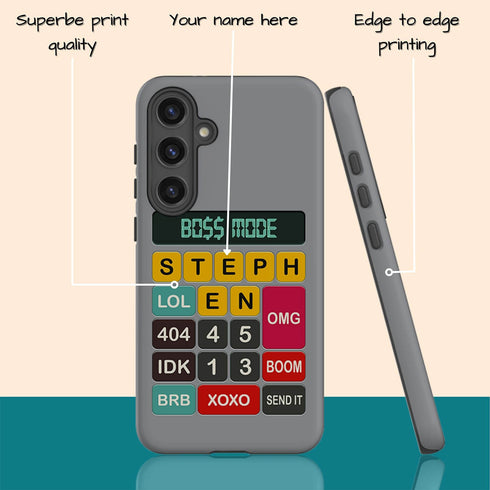 Personalized Retro Calculator Galaxy Case