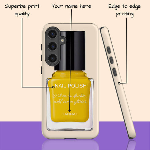 Personalized Glossy Nail Polish Galaxy Case