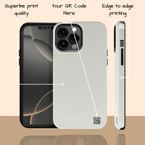 Custom Special Message QR Code Edge iPhone Case