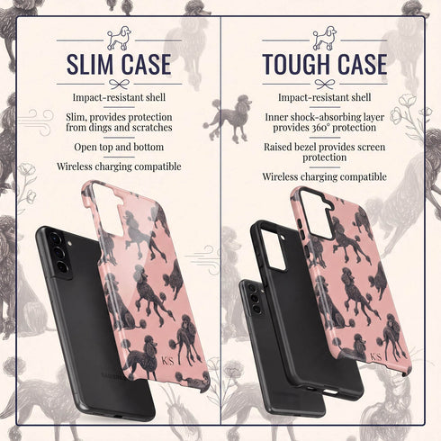 Personalized French Poodles Galaxy Case