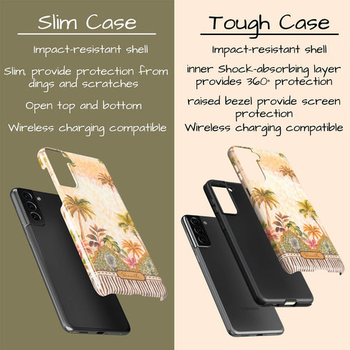 Personalized Tropical Palms of Jaipur Galaxy Case