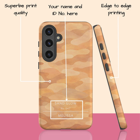 Personalized Gradient Bloom Camo Galaxy Case