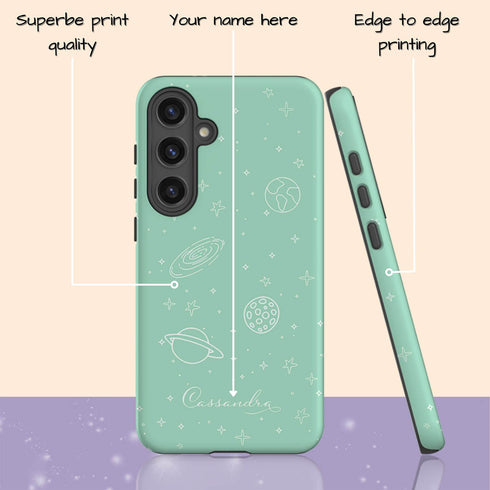 Personalized Pastel Universe Colors Galaxy Case