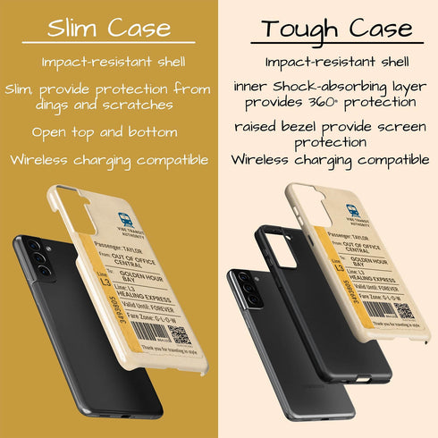 Personalized Urban Metro Ticket Galaxy Case