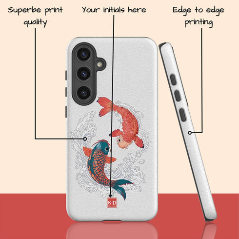 Personalized Yin Yang Koi Harmony Galaxy Case